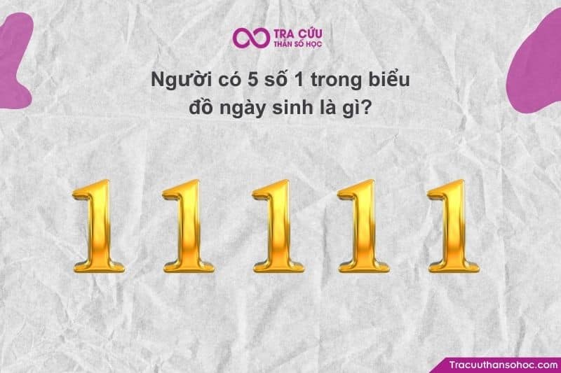 Người có 5 số 1 trong biểu đồ ngày sinh có đặc điểm gì?