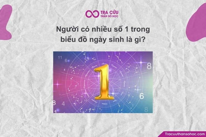 Số 1 trong biều đồ ngày sinh là đại diện cho cái tôi, sự tự chủ và cách bạn diễn đạt bản thân ra thế giới.