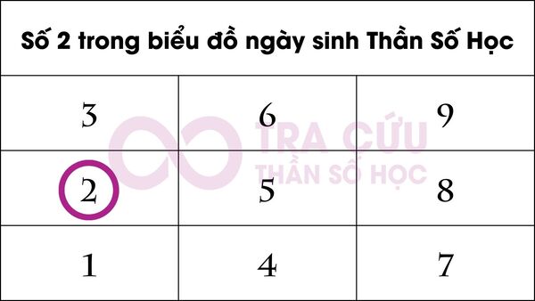 Số 2 trong biểu đồ ngày sinh là gì? Ý nghĩa số lần xuất hiện số 2 trong biểu đồ 1 Số 2 Trong Biểu Đồ Ngày Sinh Tiết Lộ Điều Gì Về Cuộc Đời Bạn?
